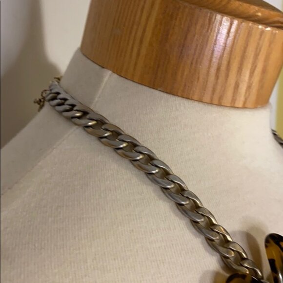 J.Crew Tortoise Crystal Flower Statement Necklace - Picture 7 of 11